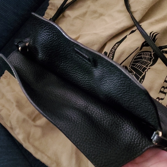 🎀 SOLD 🎀 Burberry London Grainy Calfskin Small Leah Black - Picture 16 of 17